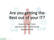 Webinar Getting The Best Out Of Your IT